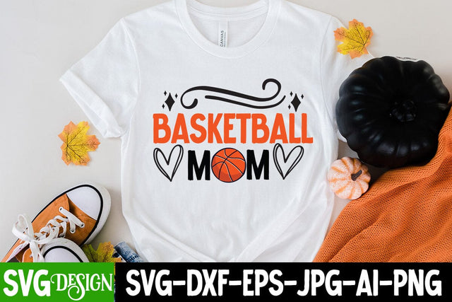 Basketball Mom SVG Cut File, Basketball Mom Sublimation Design SVG BlackCatsMedia 
