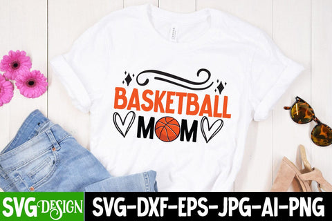 Basketball Mom SVG Cut File, Basketball Mom Sublimation Design SVG BlackCatsMedia 