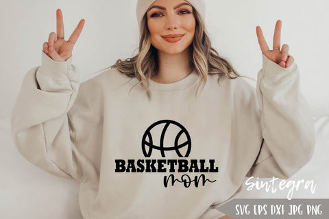 Basketball Mom SVG Cut File, PNG Print Free For Commercial Use SVG Sintegra 
