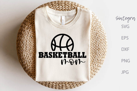 Basketball Mom SVG Cut File, PNG Print Free For Commercial Use SVG Sintegra 