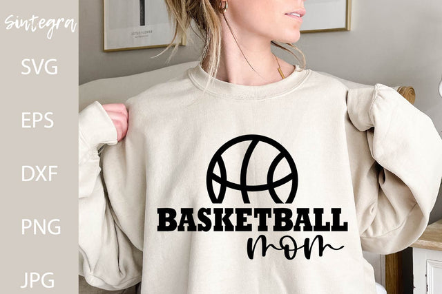 Basketball Mom SVG Cut File, PNG Print Free For Commercial Use SVG Sintegra 
