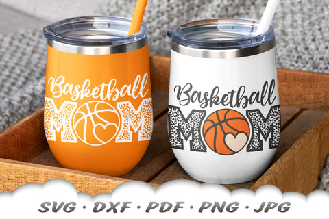 Basketball Mom SVG | Leopard Print Basketball SVG | Basketball Cut Files SVG Cloud9Design 