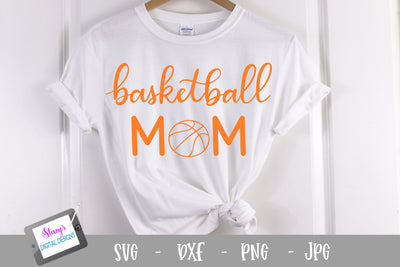 Basketball mom SVG - Sports mom SVG file, handlettered SVG Stacy's Digital Designs 