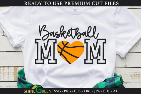 Basketball Mom SVG | Sports SVG Cut File SVG Shine Green Art 