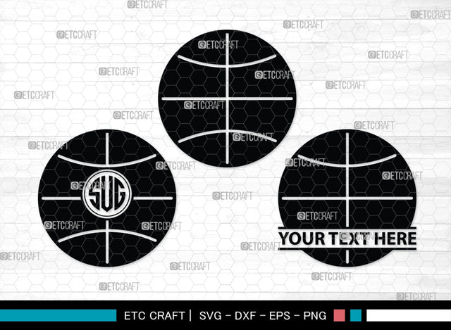 Basketball Monogram, Basketball Silhouette, Basketball SVG, Heart Shape Ball Svg, Sports Svg, SB00103 SVG ETC Craft 