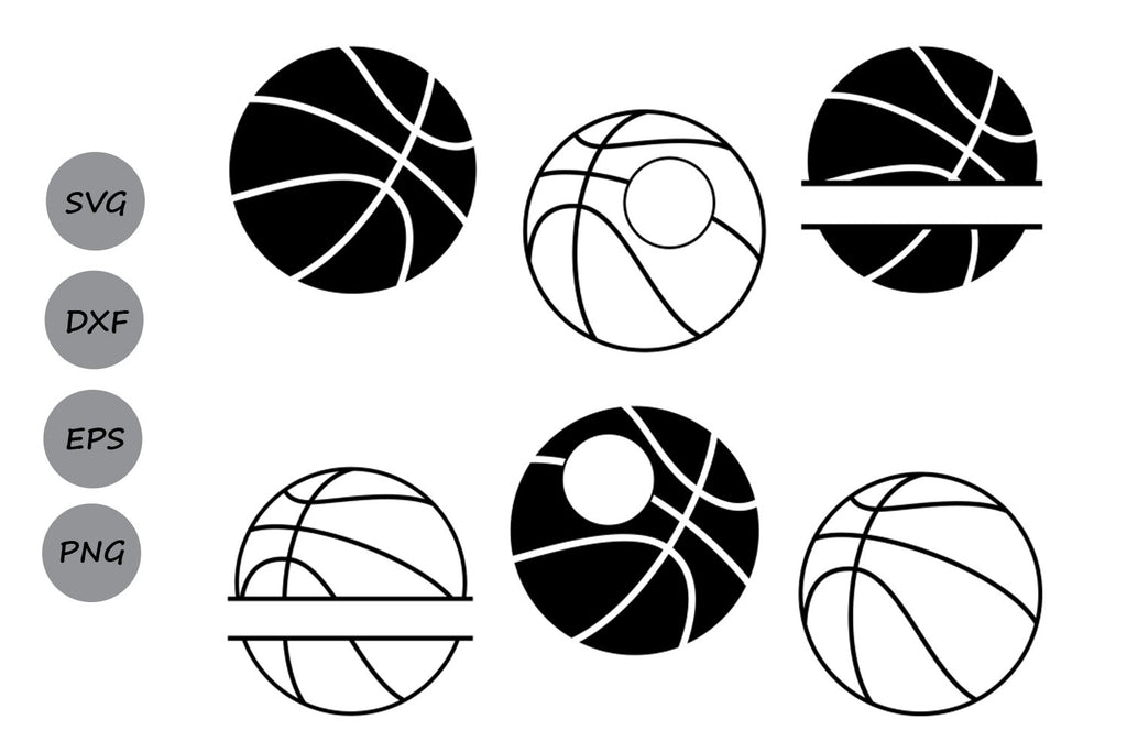 Basketball Monogram| Basketball SVG Cut Files - So Fontsy