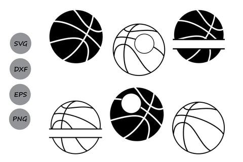 Basketball Monogram| Basketball SVG Cut Files SVG CosmosFineArt 