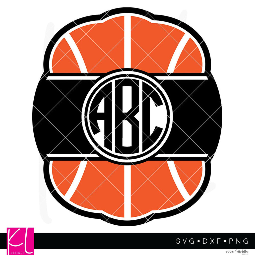 Basketball Monogram Frame - So Fontsy