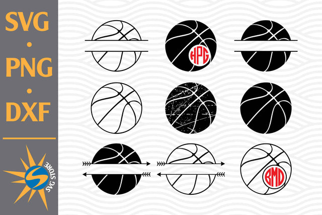 Basketball Monogram SVG, PNG, DXF Digital Files Include SVG SVGStoreShop 