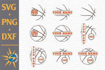 Basketball Monogram SVG, PNG, DXF Digital Files Include SVG SVGStoreShop 