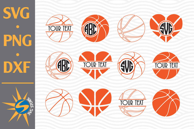 Basketball Monogram SVG, PNG, DXF Digital Files Include SVG SVGStoreShop 