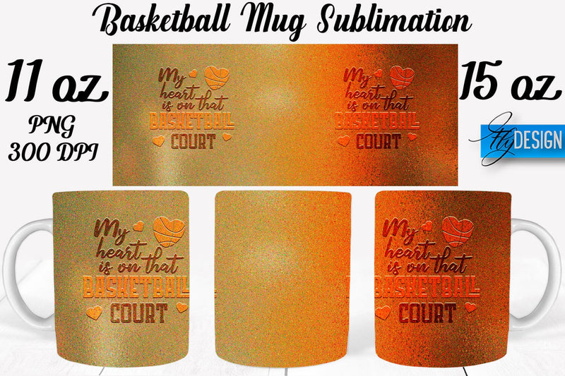 Basketball Mug Quotes Sublimation | Coffee 11 Oz | 15 Oz Mug Sublimation Sublimation Fly Design 