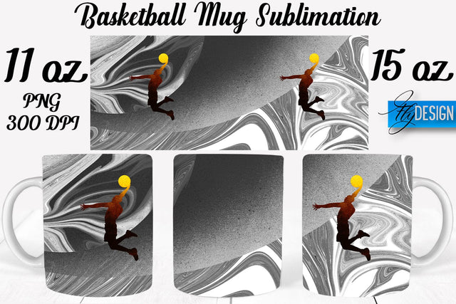 Basketball Mug Quotes Sublimation | Coffee 11 Oz | 15 Oz Mug Sublimation Sublimation Fly Design 