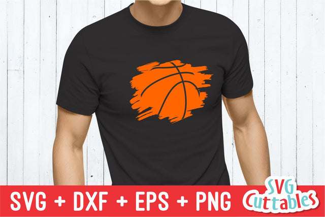 Basketball Paint Stroke SVG Svg Cuttables 