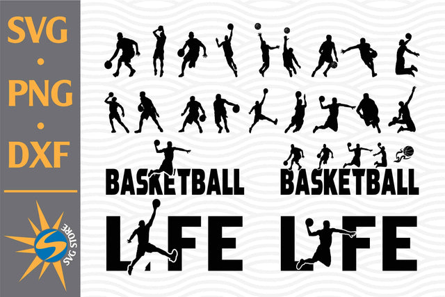 Basketball Player Silhouette SVG, PNG, DXF Digital Files Include SVG SVGStoreShop 