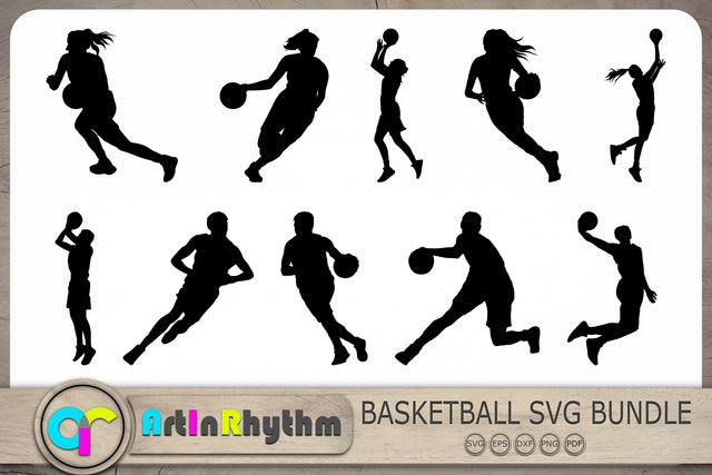 Basketball Players Svg, Basketball Svg, Silhouette Basketball Players Svg, Sports Svg SVG Artinrhythm shop 