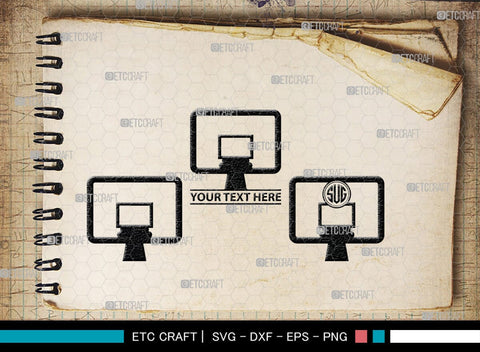 Basketball Set Monogram, Basketball Set Silhouette, Basketball Set SVG, Basketball Net Svg, Basketball Court Svg, Basketball trophy Svg, basketball jersey Svg, SB00432 SVG ETC Craft 