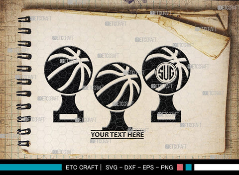 Basketball Set Monogram, Basketball Set Silhouette, Basketball Set SVG, Basketball Net Svg, Basketball Court Svg, Basketball trophy Svg, basketball jersey Svg, SB00432 SVG ETC Craft 