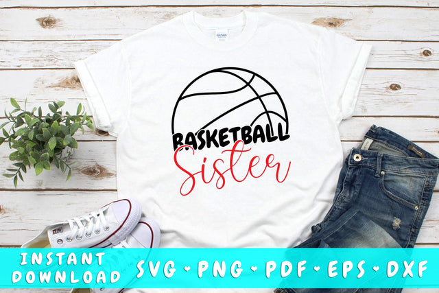 Basketball Sister SVG SVG HappyDesignStudio 