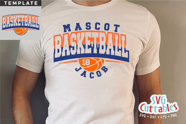 Basketball SVG - Basketball Cut File - Template 0062 - svg - eps - dxf - Silhouette - Cricut Cut File - svg Files - Digital File SVG Svg Cuttables 