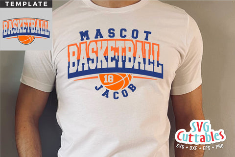 Basketball SVG - Basketball Cut File - Template 0062 - svg - eps - dxf - Silhouette - Cricut Cut File - svg Files - Digital File SVG Svg Cuttables 