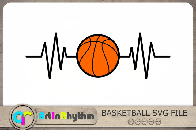 Basketball Svg, Basketball Heartbeat Svg, Basketball Cliparts SVG Artinrhythm shop 