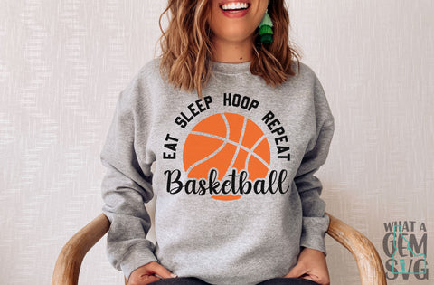 Basketball SVG | Basketball Hoop SVG | Sports SVG | Basketball Clipart | Basketball Monogram | Eat Sleep Hoop Repeat | Basketball Mom svg SVG What A Gem SVG 
