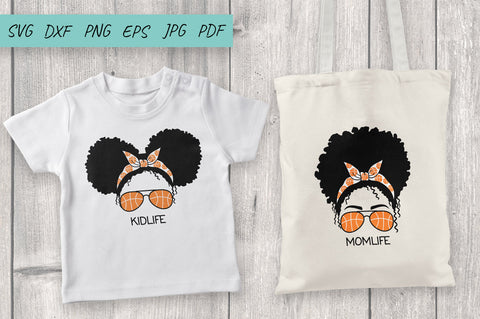 Basketball SVG | Basketball Mom SVG | Afro Women SVG SVG Irina Ostapenko 