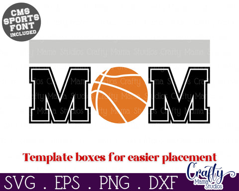 Basketball Svg | Basketball Shirt Svg | Basketball Mom Template 19 SVG Crafty Mama Studios 