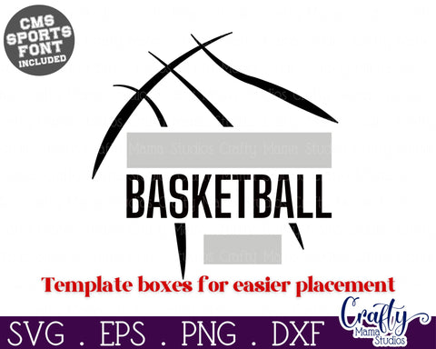 Basketball Svg | Basketball Shirt Svg Template 1 SVG Crafty Mama Studios 