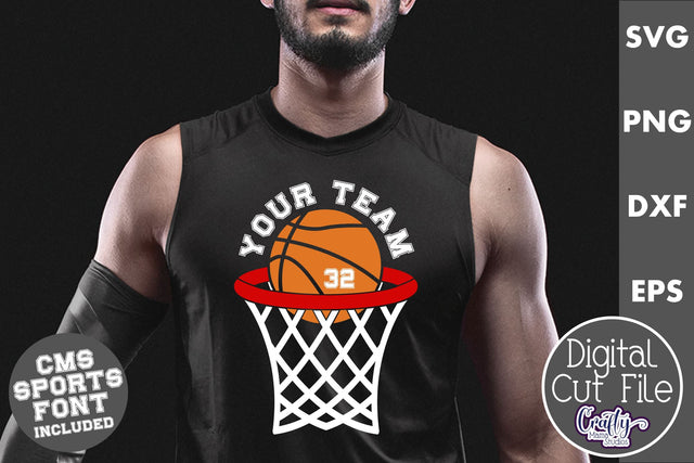 Basketball Svg | Basketball Shirt Svg Template 11 SVG Crafty Mama Studios 