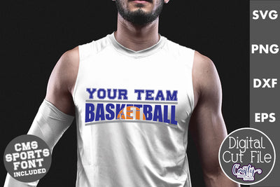 Basketball Svg | Basketball Shirt Svg Template 6 SVG Crafty Mama Studios 