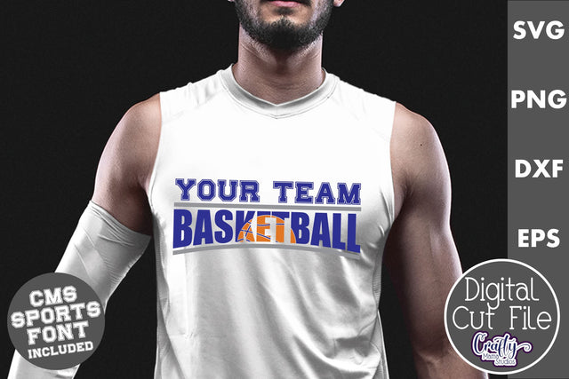 Basketball Svg | Basketball Shirt Svg Template 6 SVG Crafty Mama Studios 