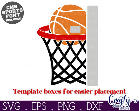 Basketball Svg | Basketball Shirt Svg Template 7 SVG Crafty Mama Studios 