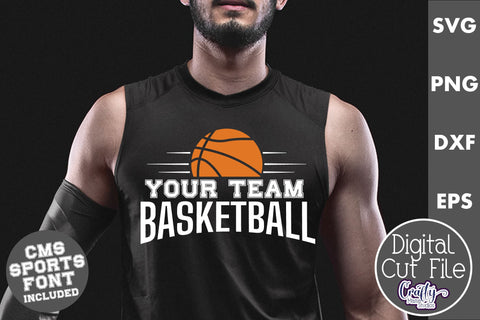 Basketball Svg | Basketball Shirt Svg Template 8 SVG Crafty Mama Studios 