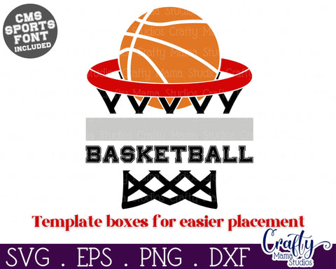 Basketball Svg | Basketball Shirt Template 9 SVG Crafty Mama Studios 