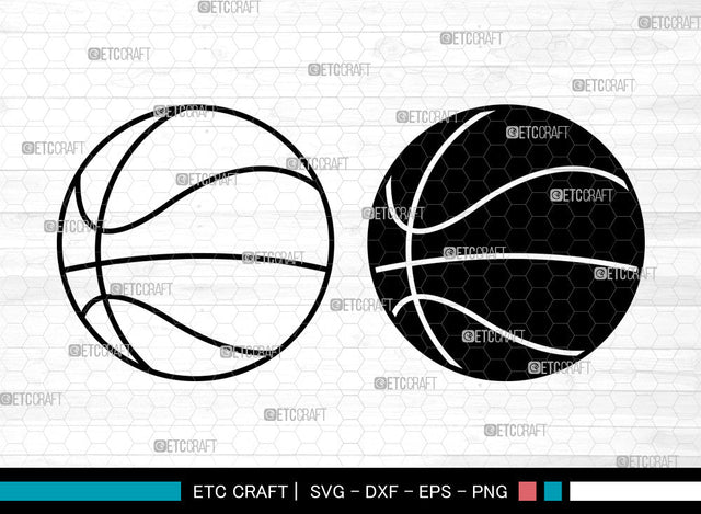 Basketball SVG, Basketball Svg, Basketball Hoop Svg, Basketball Net Svg, Basketball Split Monogram Svg, SVG ETC Craft 