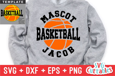 Basketball SVG | Basketball Template 0050 | Basketball Shirt SVG Svg Cuttables 