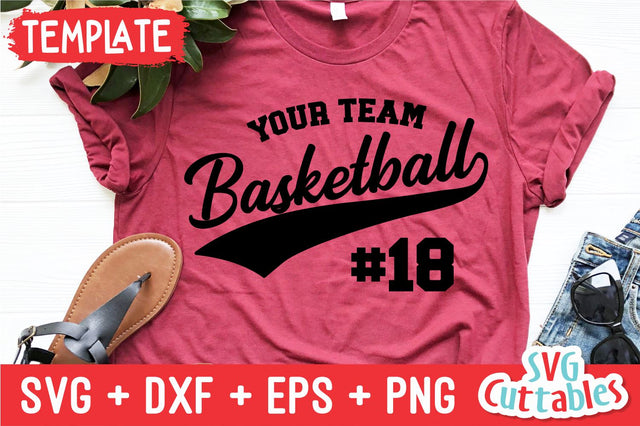 Basketball SVG | Basketball Template 0054 | Basketball Shirt SVG Svg Cuttables 