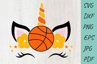 Basketball SVG | Basketball Unicorn | Unicorn SVG SVG Irina Ostapenko 
