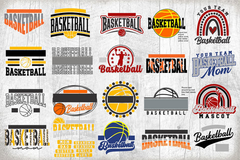 Basketball SVG Bundle 3 | Basketball Template Bundle 3 SVG Svg Cuttables 