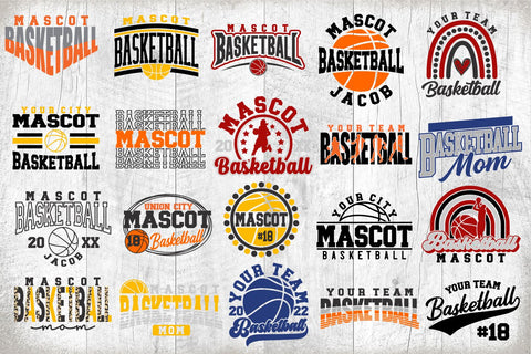 Basketball SVG Bundle 3 | Basketball Template Bundle 3 SVG Svg Cuttables 