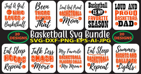 Basketball SVG Bundle SVG Syaman 