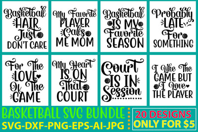 Basketball Svg Bundle Vol. 2 SVG Syaman 