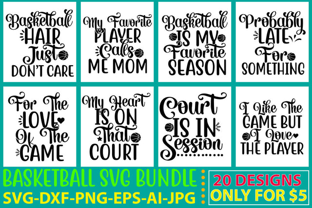 Basketball Svg Bundle Vol. 2 SVG Syaman 