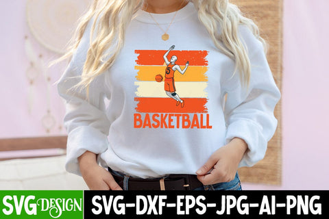 Basketball SVG Cut File, Basketball Sublimation PNG , Basketball SVG Bundle SVG BlackCatsMedia 
