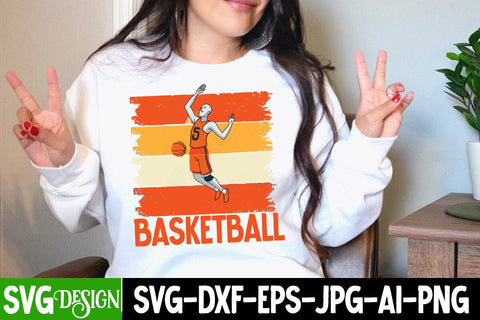 Basketball SVG Cut File, Basketball Sublimation PNG , Basketball SVG Bundle SVG BlackCatsMedia 