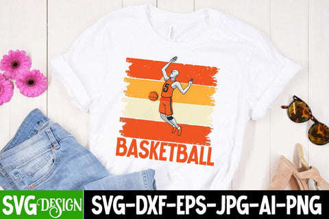 Basketball SVG Cut File, Basketball Sublimation PNG , Basketball SVG Bundle SVG BlackCatsMedia 