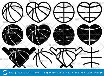 Basketball SVG Cut Files | Basketball Silhouette SVG ETC Craft 