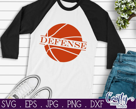 Basketball SVG - Defense Svg - Basketball Defense SVG Crafty Mama Studios 